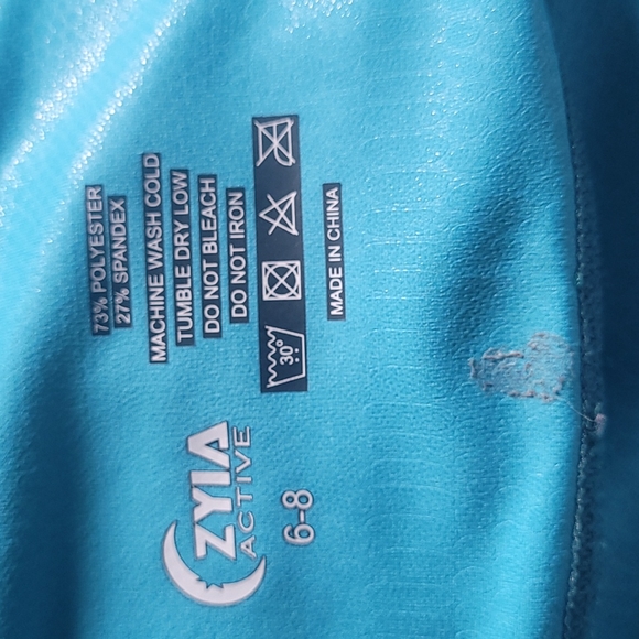 Zyia active teal venom metallic ombre light n tight size 6-8 - Picture 3 of 6